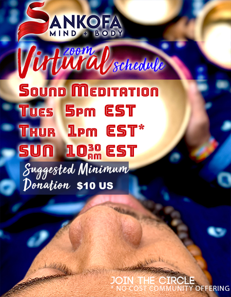 Weekly Virtual Sound Bath Schedule