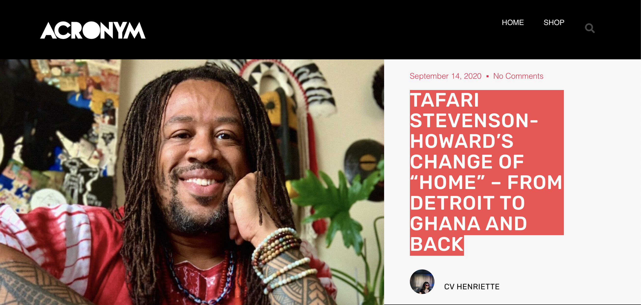 Art of the Zodiac: ‘Tafari Stevenson-Howard’s Change Of “Home” – From Detroit To Ghana And Back’